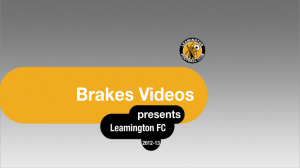 Brakes Videos: Leamington FC 2012/13