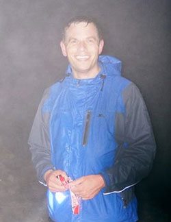 Patrick Bodger at the top of Ben Nevis