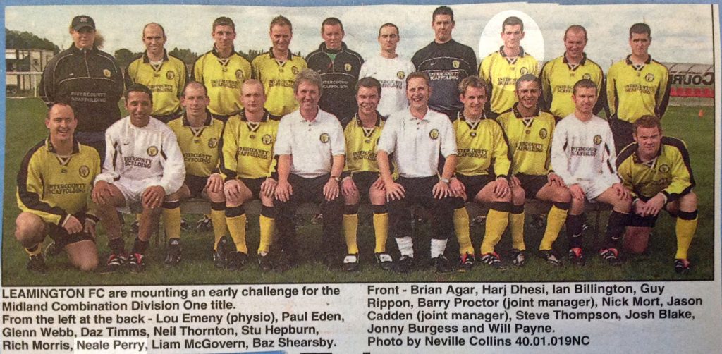 Leamington FC 2001-02 Neale Perry