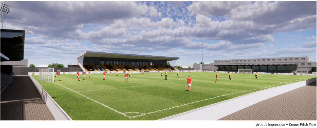 Artitst's Impression - Corner Pitch View